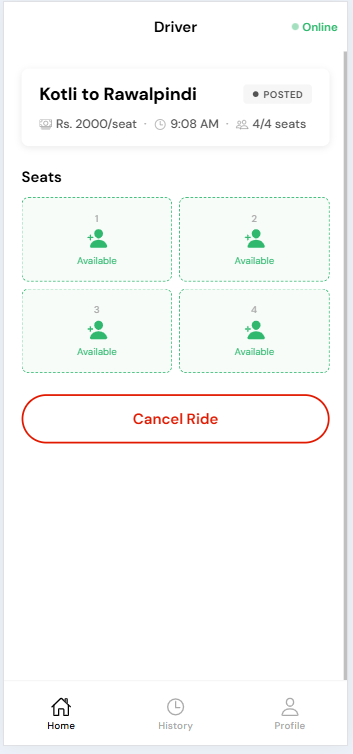 Available Rides